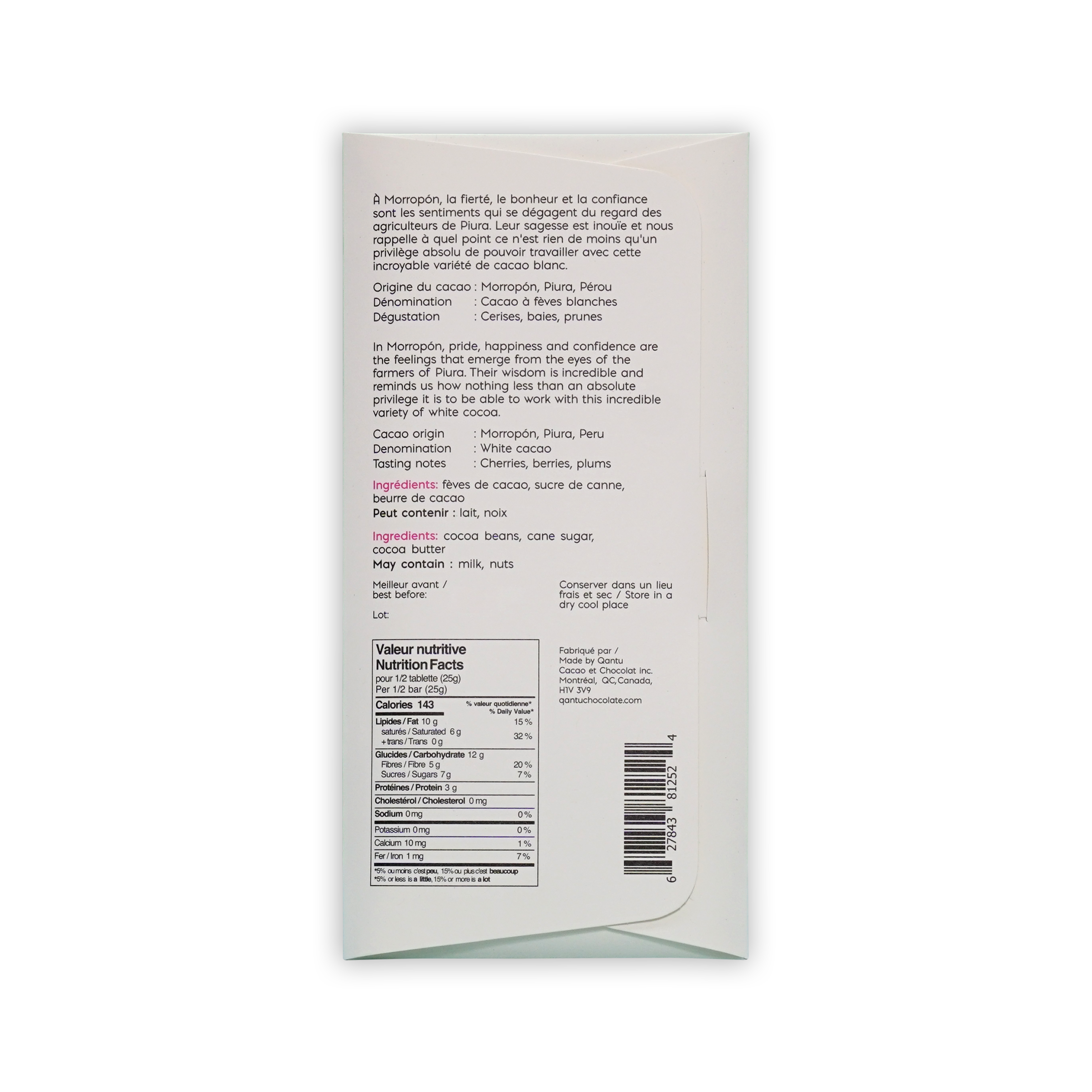 Qantu Chocolate Morropon 70%