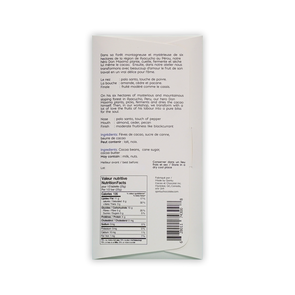 Qantu Chocolate Don Maximo's Quest 80% (Limited)