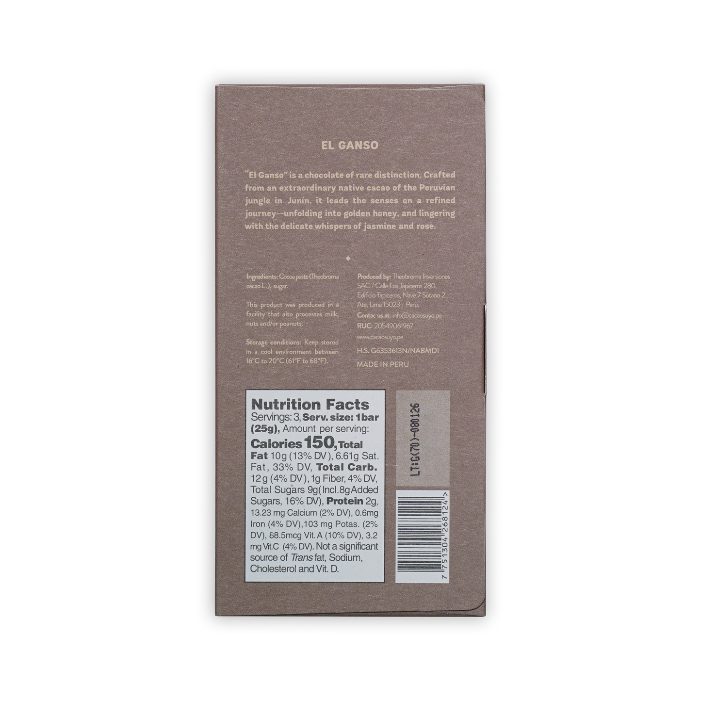 Cacaosuyo El Ganso 70%