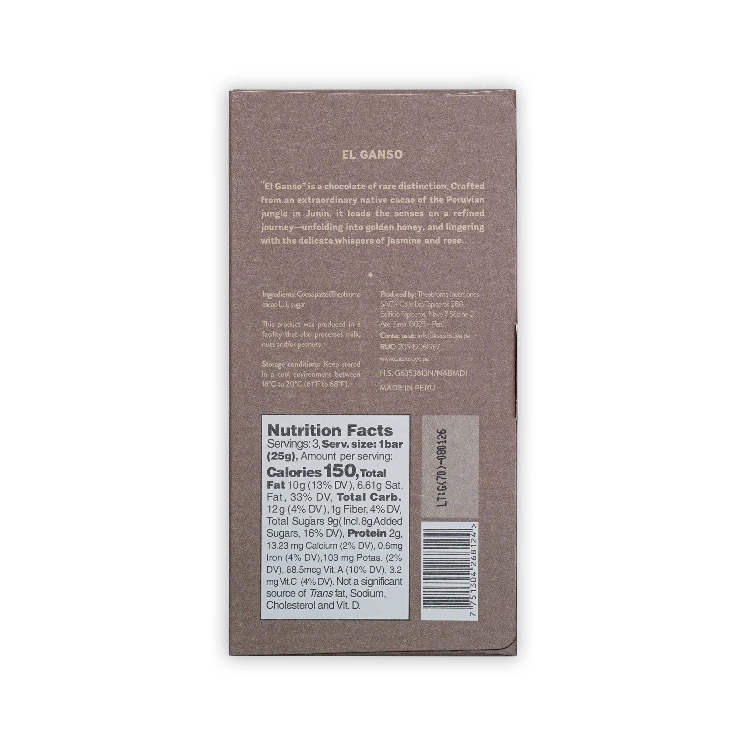 Cacaosuyo El Ganso 70%