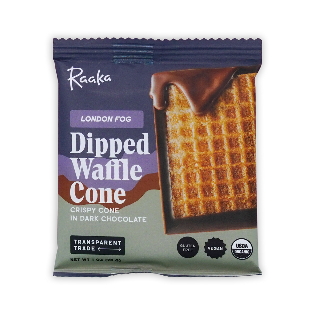 Raaka London Fog Dipped Waffle Cone