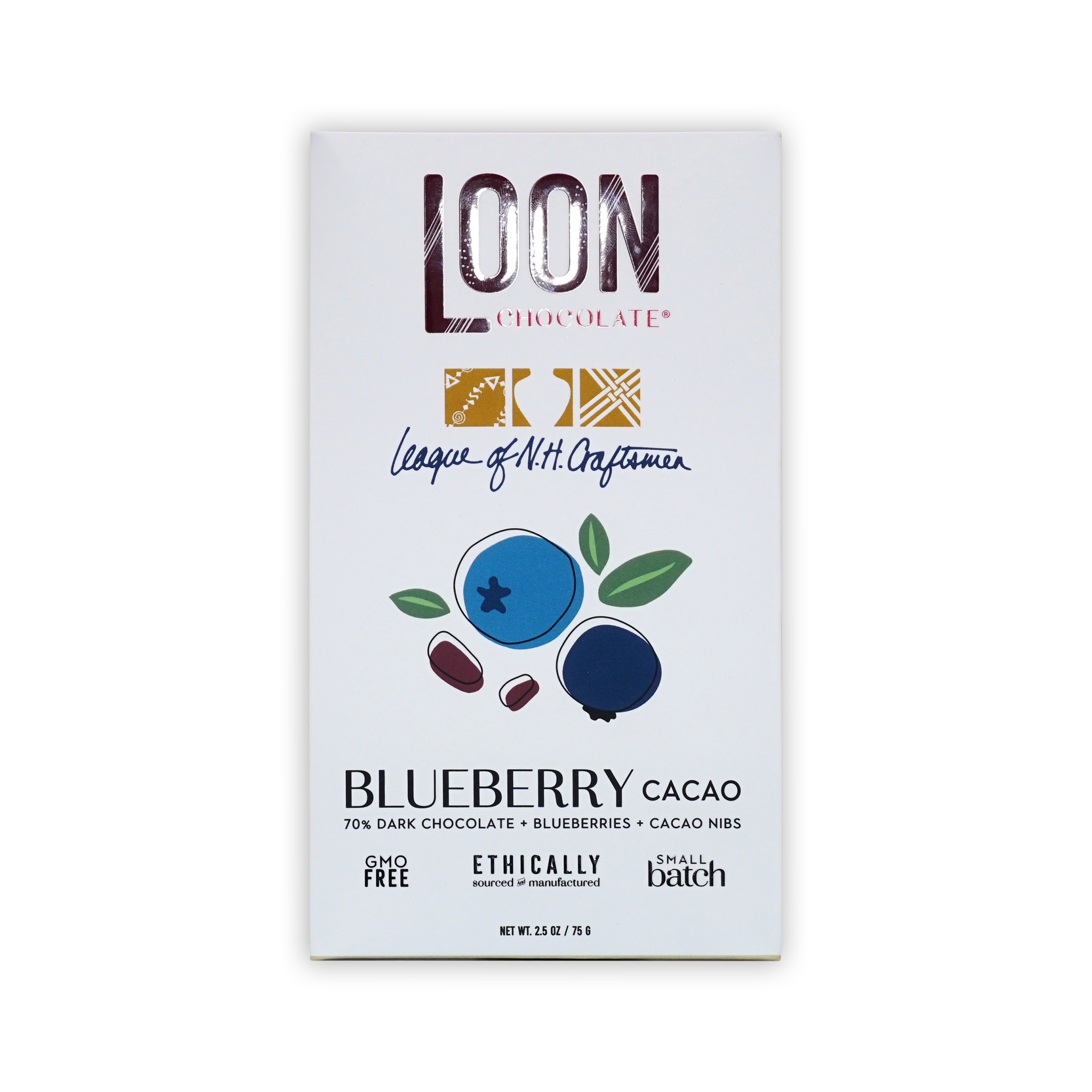 Loon  Chocolate Dark w/ Blueberry & Cacao Nibs