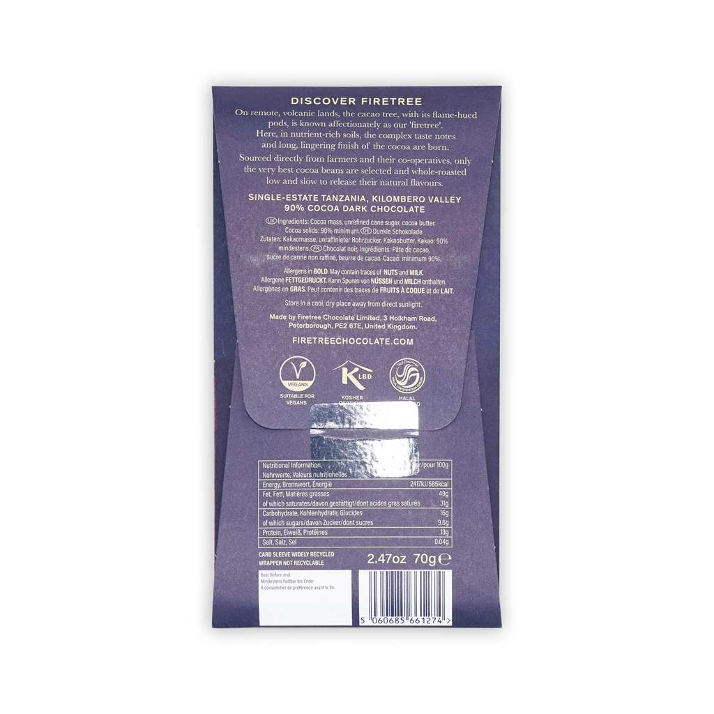 Firetree Dark Tanzania, Kilombero Valley 90%