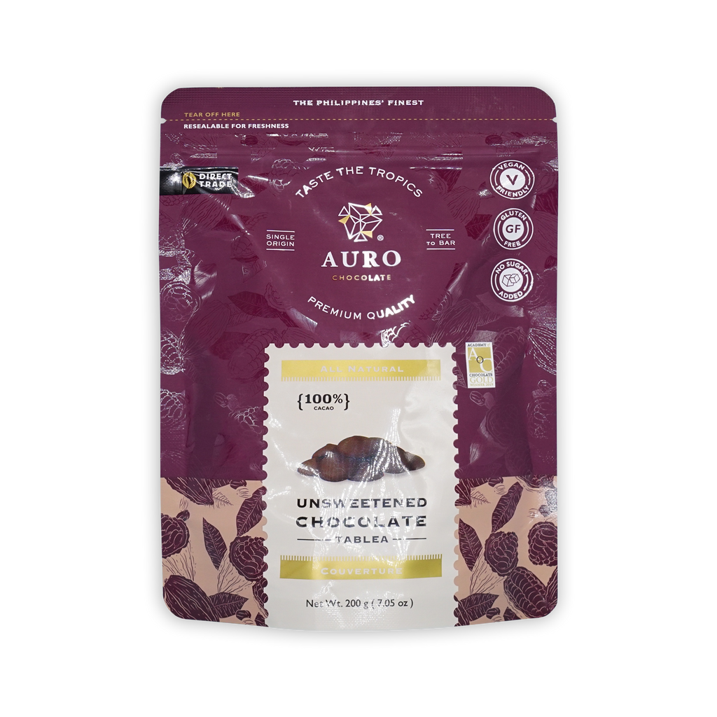 Auro Unsweetened Dark Chocolate Coins 100%