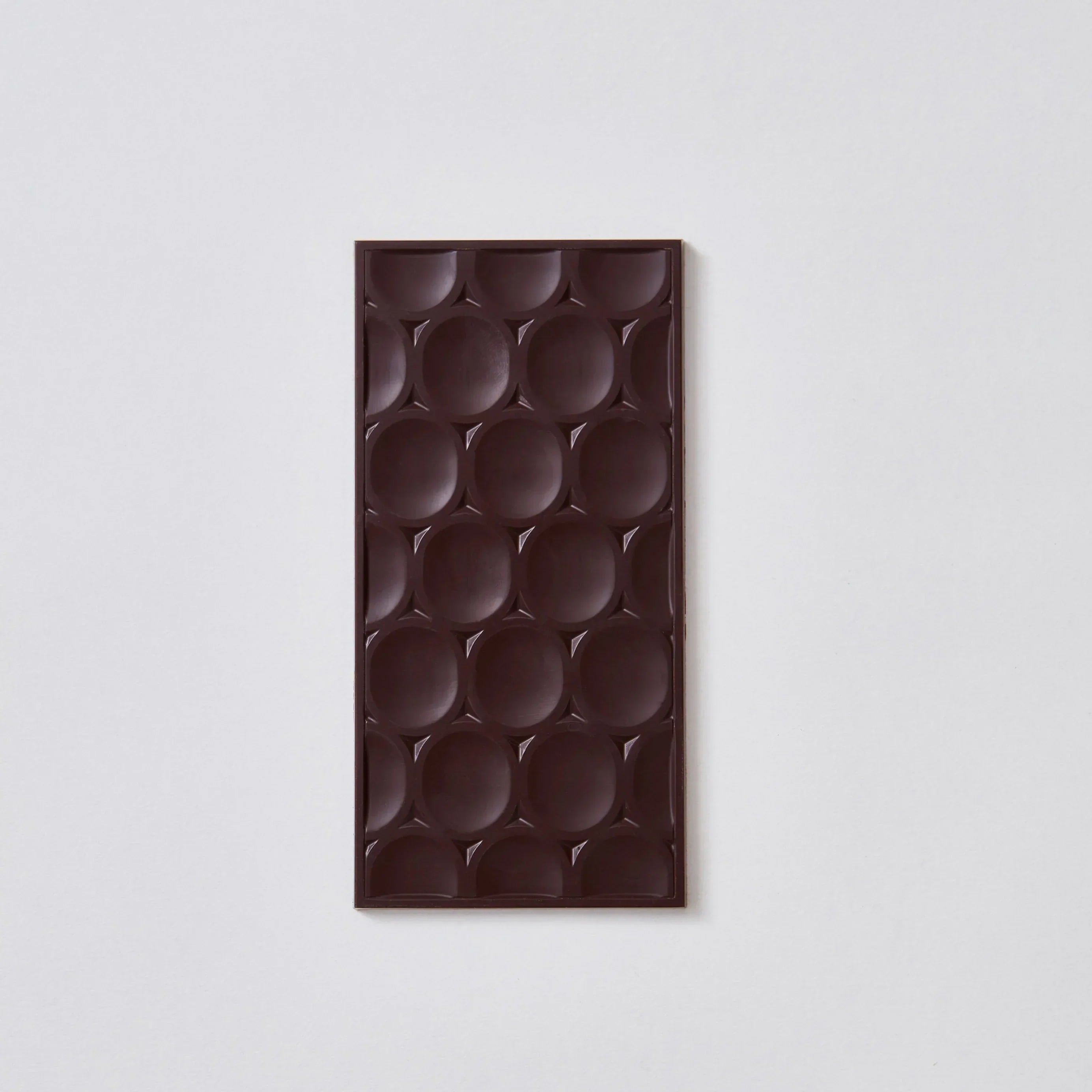 Pump Street Croissant Bar 62% dark chocolate with embossed circles