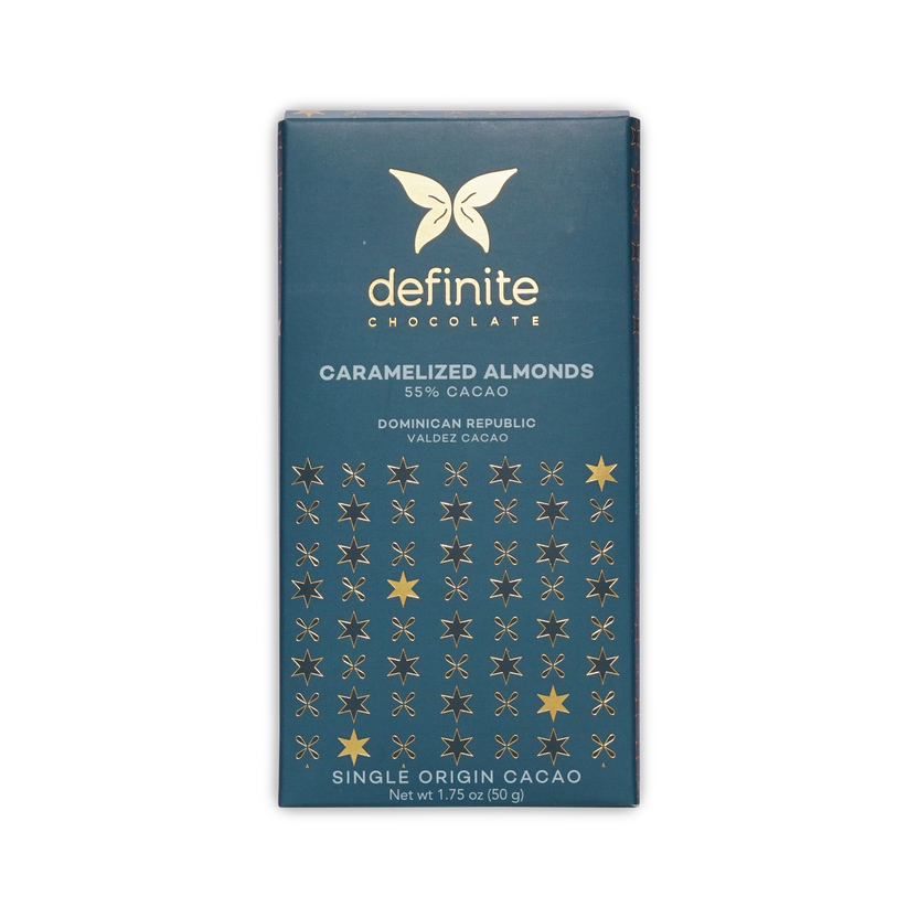 Definite Cashew Milk Chocolate w/ Caramelized Almonds & Spices 55%