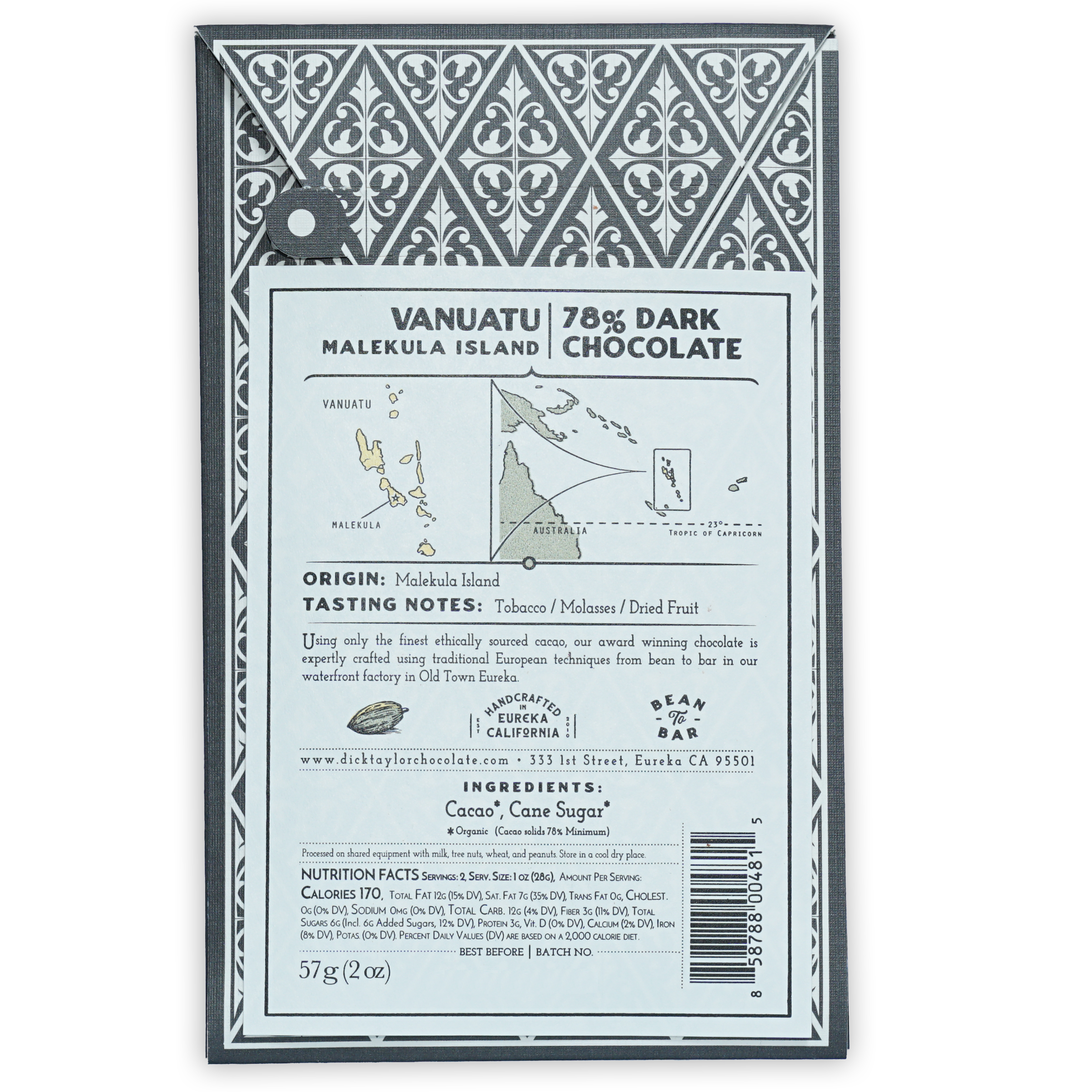 Dick Taylor Vanuatu Malekula 78% limited edition dark chocolate bar