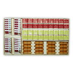 Domori Great Classics No 8 80 pcs gift box with red green gold chocolates