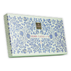 Domori Great Classics No 8 white gift box with blue floral pattern