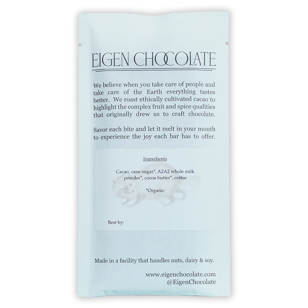 Eigen Milk Chocolate Vignette Mocha 55% single-serve package