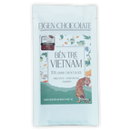 Eigen Dark Chocolate Vietnam Ben Tre 70% bar with tiger and floral design