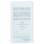 Eigen Dark Chocolate with Orange 70% minimalist white packaging