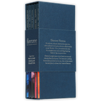 Firetree milk & dark chocolate gift collection box with deep blue firetree design and colorful striped labels