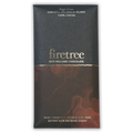 Sleek black and red marbled wrapper for Firetree Vanuatu Malekula Island 100% cocoa bar