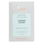 Fjåk limited edition Sichuan Pepper Milk Chocolate bar in speckled wrapper