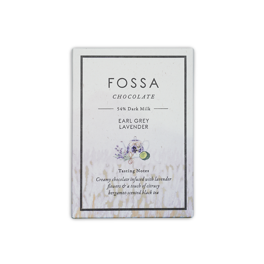 Fossa Earl Grey Lavender Dark Milk Chocolate 54%