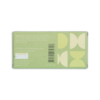 Back of Fossa Milk Pistachio Meltaway Knafeh: light green box with white patterns