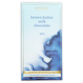 French Broad brown butter milk chocolate bar 45% in blue gold wrapper