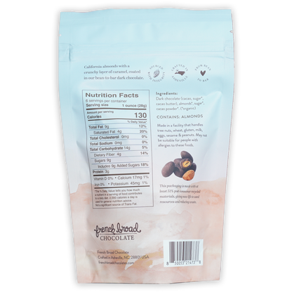 French Broad Dark Chocolate Covered Caramelized Almonds