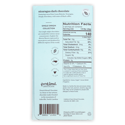 French Broad Dark Chocolate Nicaragua 70%
