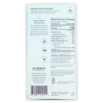 French Broad Dark Chocolate Uganda 70%