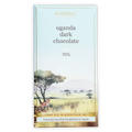 French Broad Dark Chocolate Uganda 70% bar in savanna foil wrapper