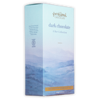 French Broad Chocolate Dark 6 Bar Gift Set in light blue box with mountain design
