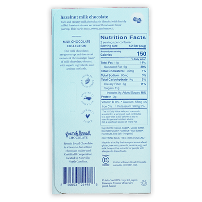 French Broad Milk Chocolate w/ Hazelnut 45%