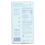 Back of French Broad Malted Milk Chocolate 45% bar wrapper