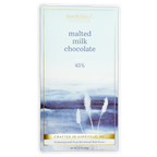 French Broad Malted Milk Chocolate 45% bar in blue wrapper