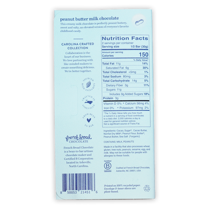 French Broad Milk Chocolate w/ Peanut Butter 45%