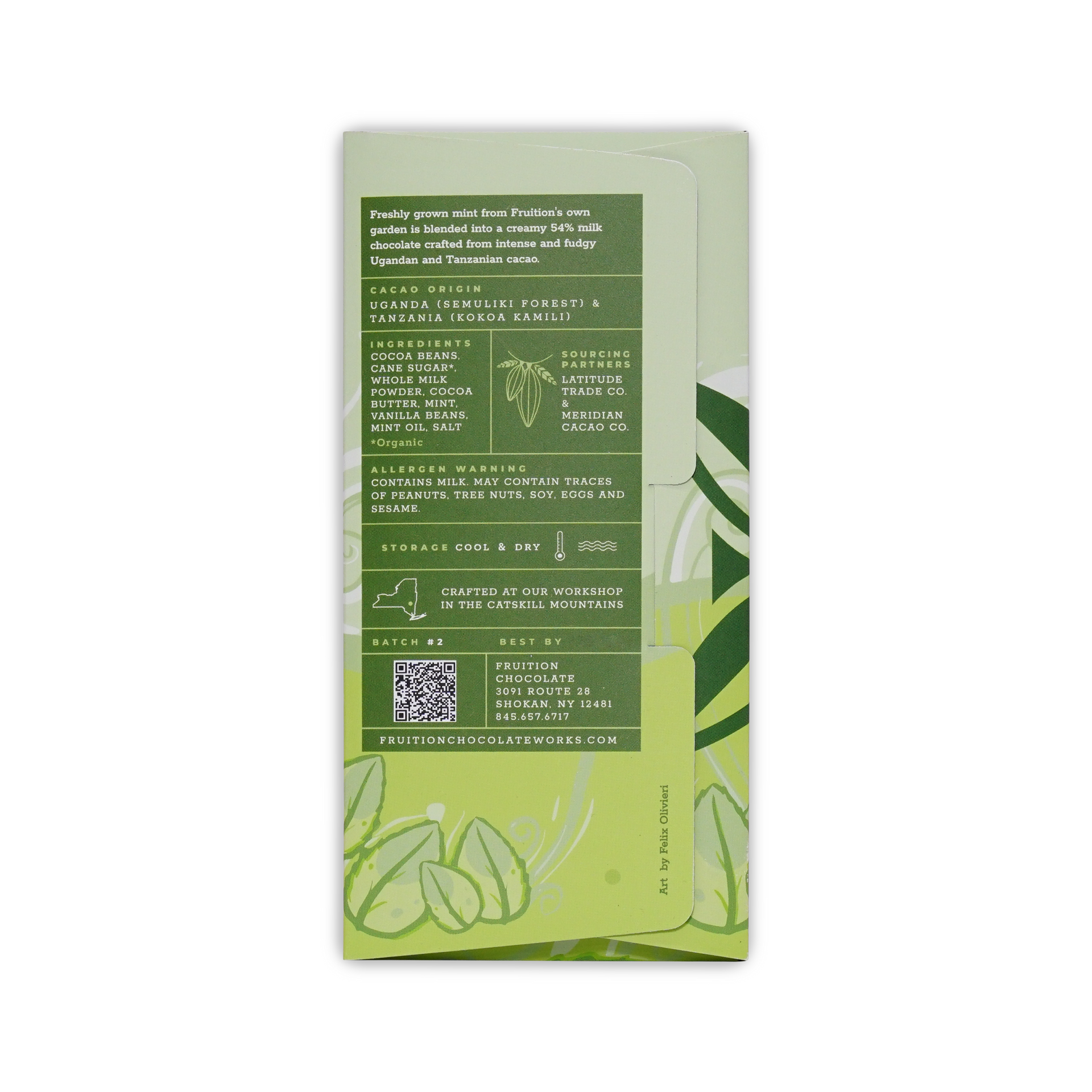 Fruition Fresh Mint Milk Chocolate 54%