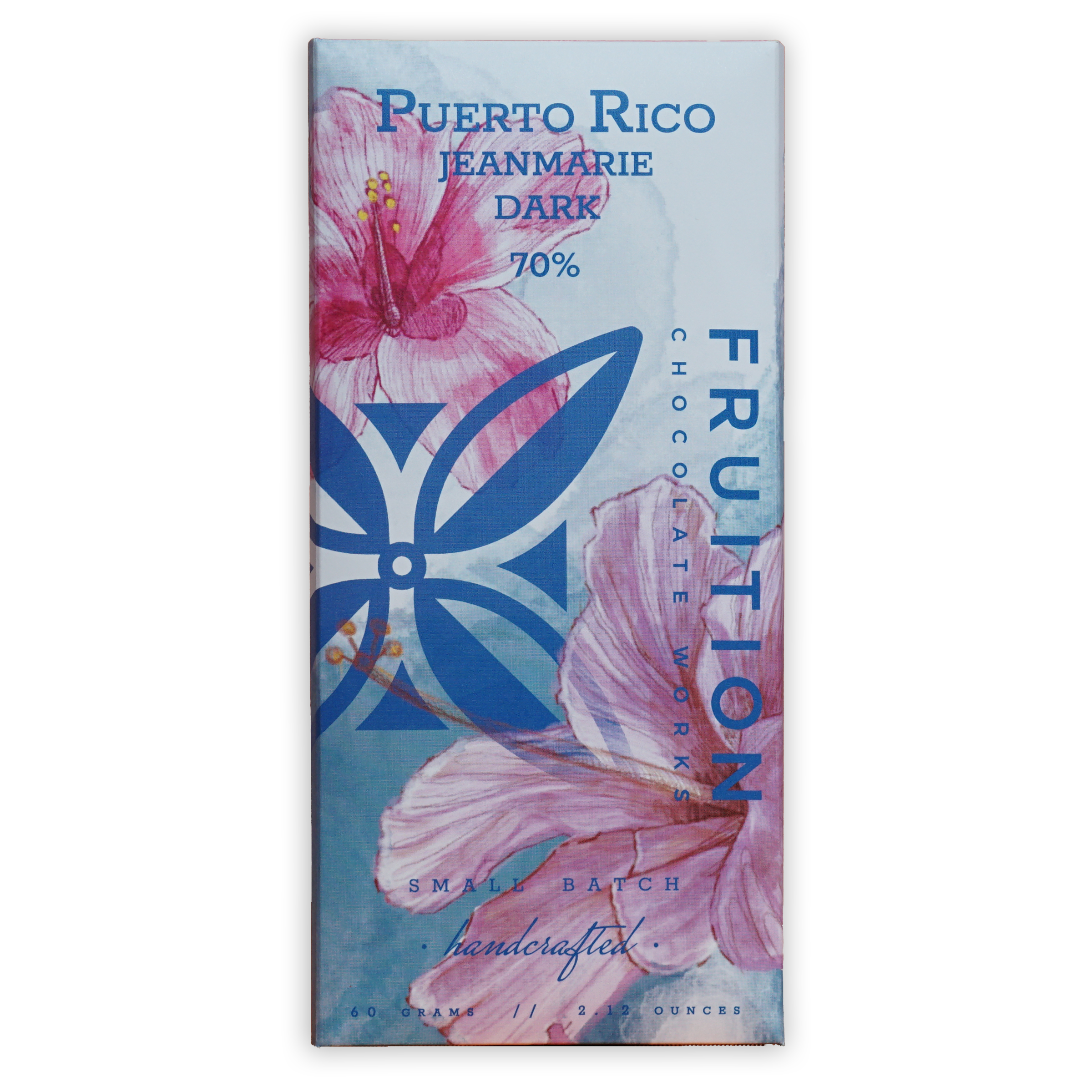 Fruition Dark Puerto Rico Jeanmarie 70% chocolate bar wrapper