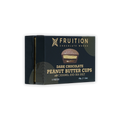 Fruition Chocolate dark peanut butter cups with caramel and sea salt in navy box