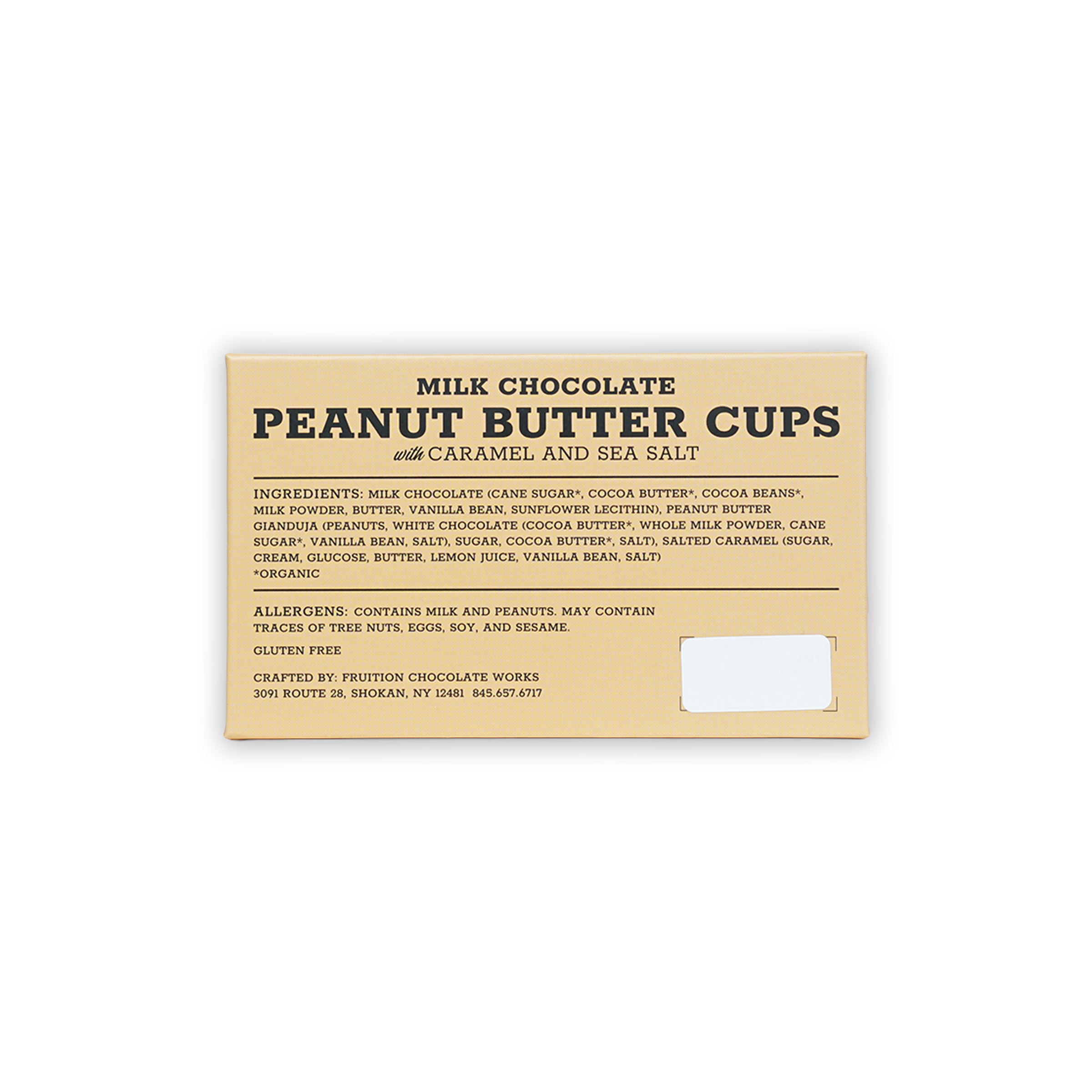 Fruition Chocolate milk peanut butter cups with caramel sea salt, 2 pcs