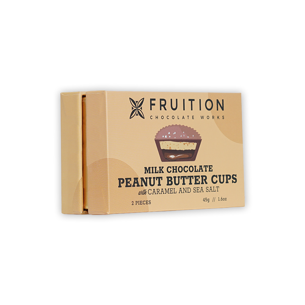 Fruition Chocolate milk peanut butter cups with caramel and sea salt