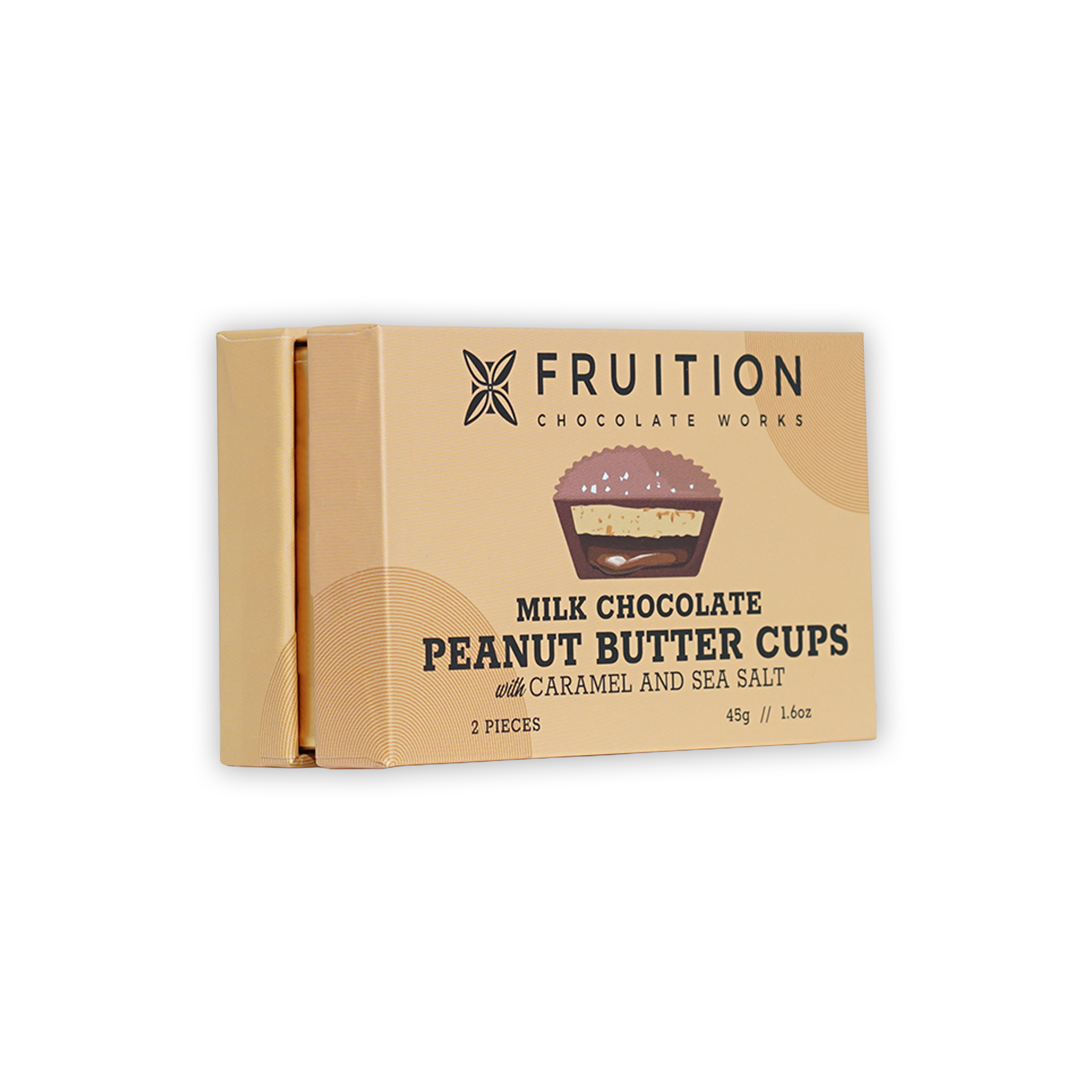 Fruition Chocolate milk peanut butter cups with caramel and sea salt