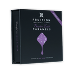 Fruition Passion Fruit Caramels 9 pcs box, gluten free dark chocolate