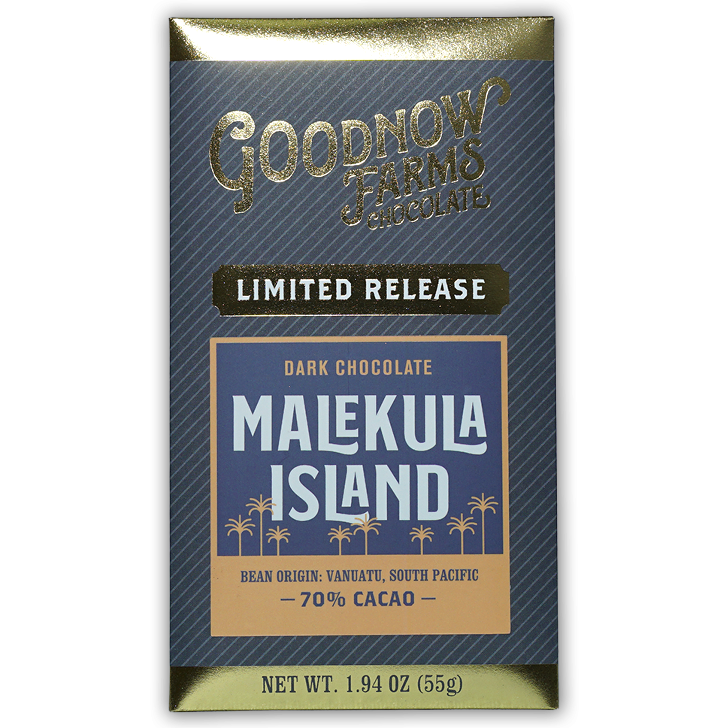 Goodnow Farms Malekula Island 70% cacao dark chocolate bar