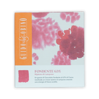 Guido Gobino 63% dark chocolate bar with pink raspberry filling in orange box