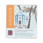 Guido Gobino Venezuela Chuao 80% dark chocolate bar in orange box with leopard