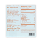 Guido Gobino 3055 dark chocolate bar with raspberry filling box back