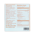 Guido Gobino white caramel praline chocolate bar 35% back with nutrition facts