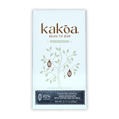 Kakoa Dark Chocolate w/ Coffee and Oat Milk 62%