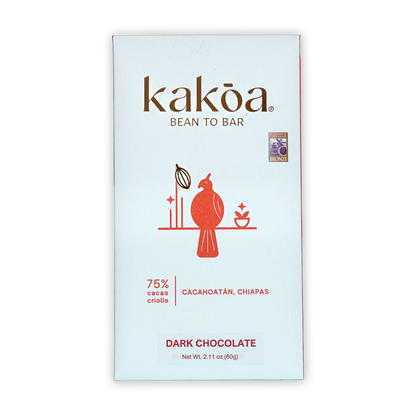 Kakoa Dark Chocolate Criollo Cacahoatan 75%