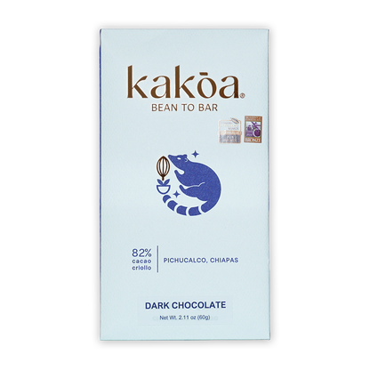 Kakoa Dark Chocolate Criollo Pichucalco 82%