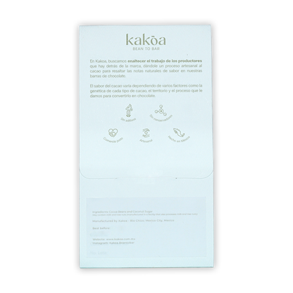Kakoa Dark Chocolate w/ Coconut Sugar 68%