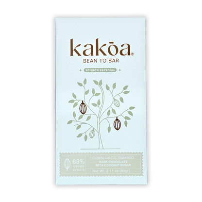 Kakoa Dark Chocolate w/ Coconut Sugar 68%