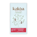 Kakoa Dark Chocolate with Raspberry 70% bar, white red package with cocoa pods