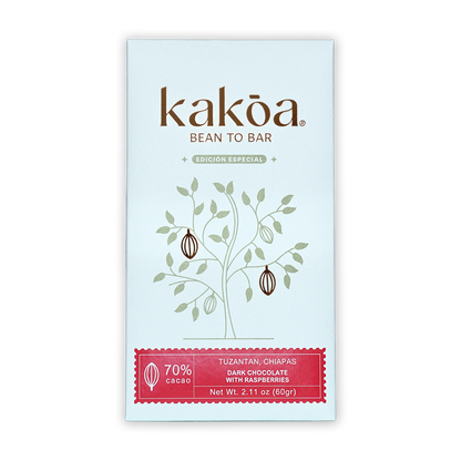 Kakoa Dark Chocolate w/ Raspberry 70%